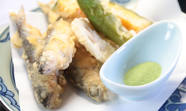 鮎料理スライダー写真