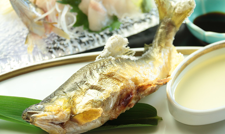 鮎料理スライダー写真