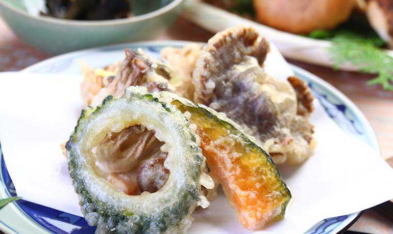 きのこ料理スライダー写真